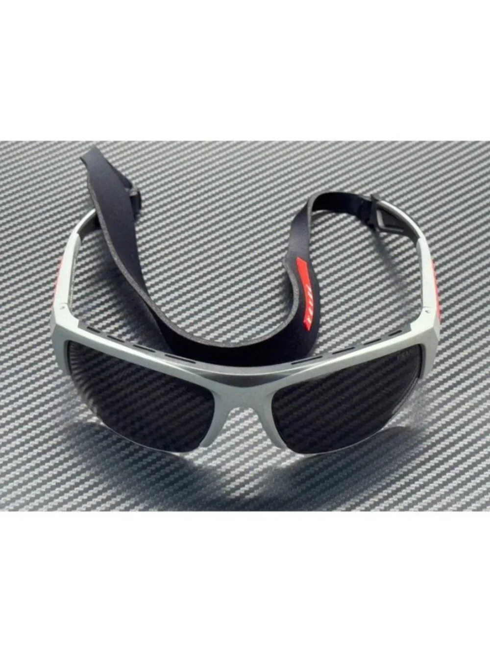New Prada Linea Rossa Men Matte Iron Grey Sunglasses 69-19-125